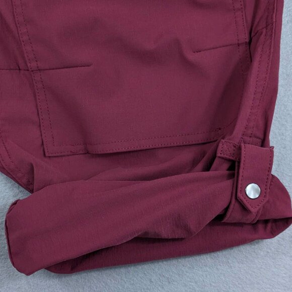 Duluth Trading Heirloom Gardening Bib Overalls Red Burgundy Womens L x 31 - Picture 6 of 16